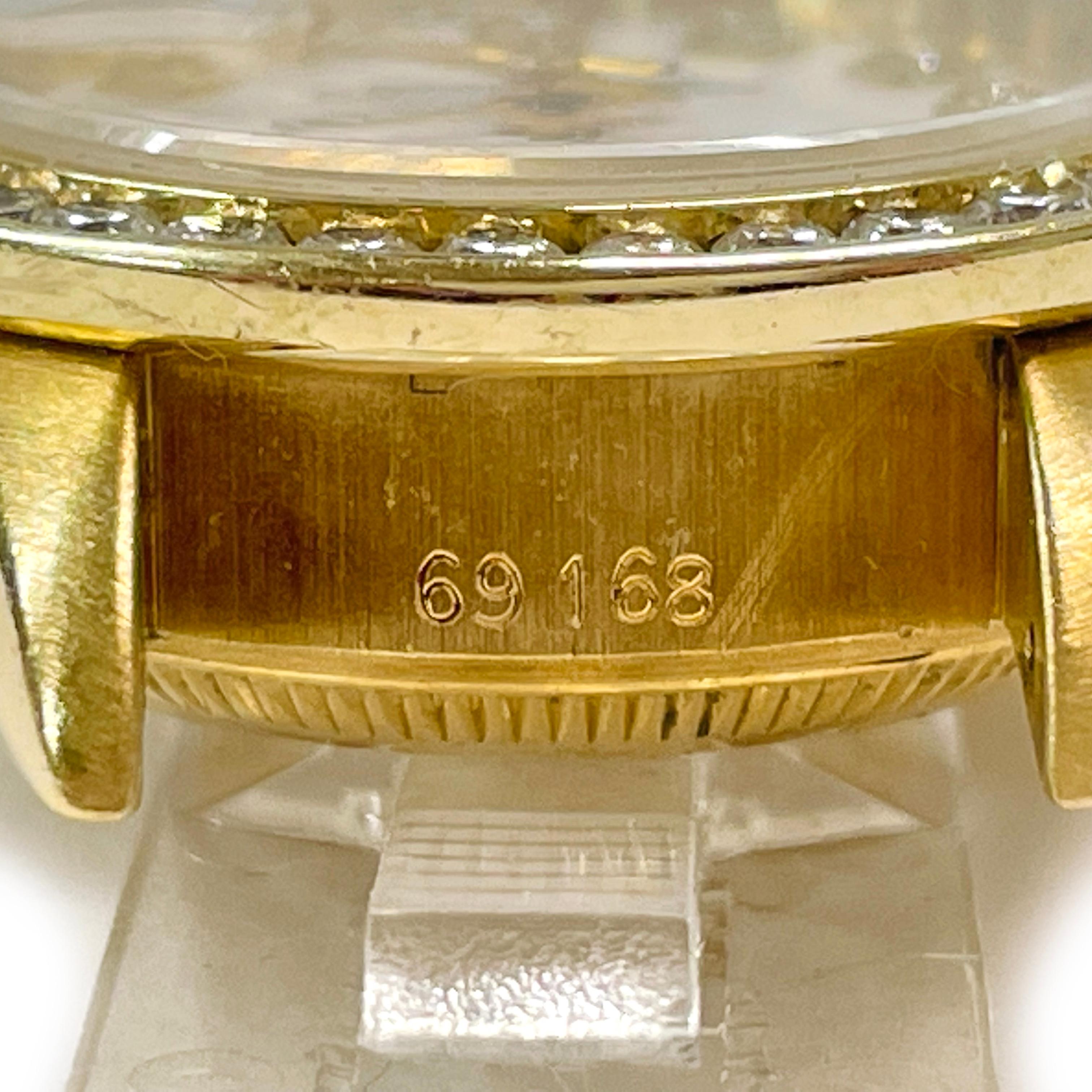 Women's Ladies Rolex Oyster Perpetual Datejust Diamond Bezel Watch, 1954