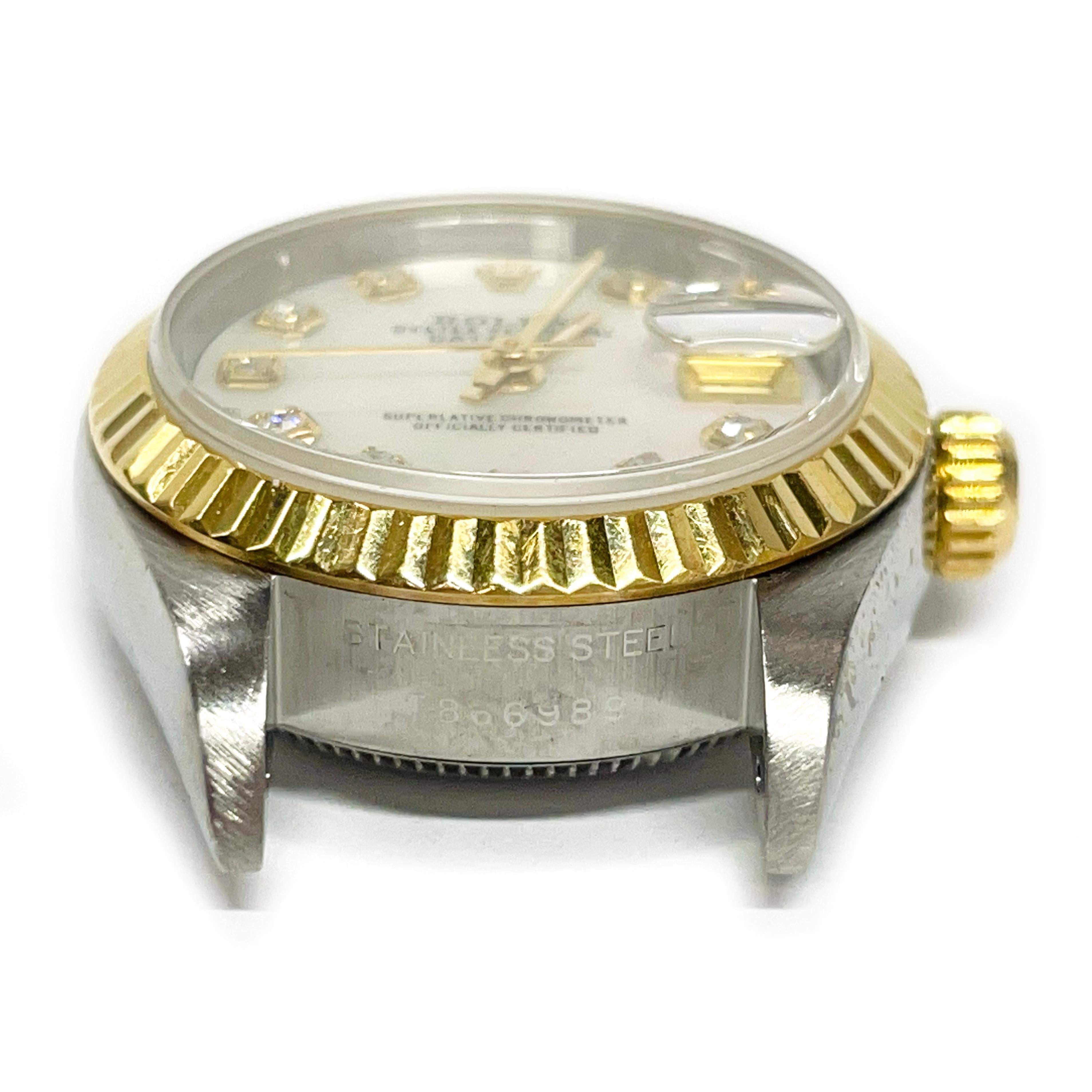 Women's Rolex Lady's Datejust Watch with Fluted Bezel, 1996 For Sale