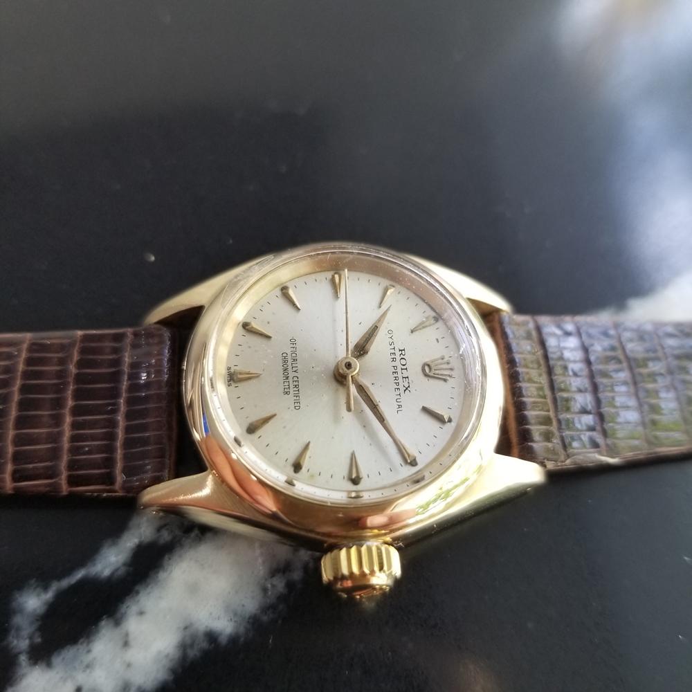 Women's Ladies Rolex Oyster Perpetual Ref.6619 14k Gold Automatic, c.1960s RA134