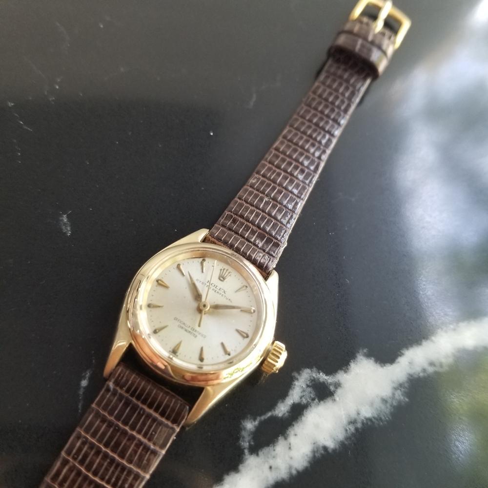Ladies Rolex Oyster Perpetual Ref.6619 14k Gold Automatic, c.1960s RA134 1