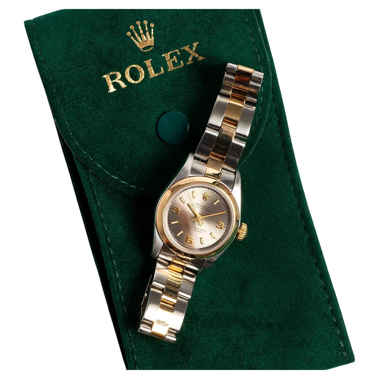 Ladies Rolex Oyster Perpetual reference 67183, Yellow Gold/Stainless Steel, 1998 in vendita