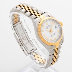 Ladies Rolex Perpetual Datejust 79173. 26mm Case Yellow Gold Fluted Bezel, c1999