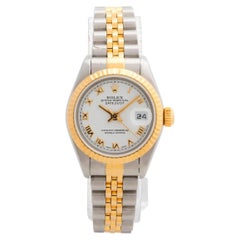 Ladies Rolex Perpetual Datejust 79173. 26mm Case Yellow Gold Fluted Bezel, c1999