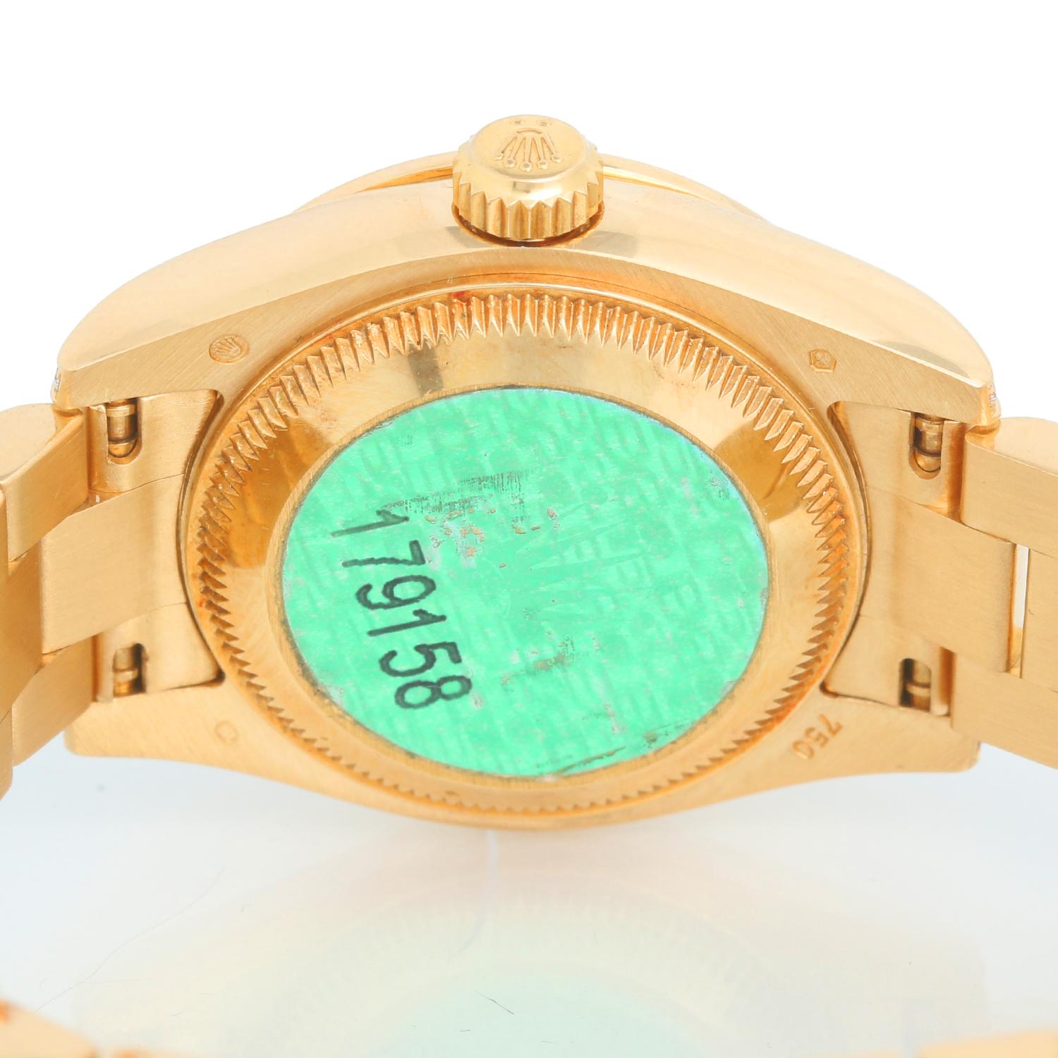 Damenuhr Rolex President 18k Gold & Diamant 179158 für Damen 1