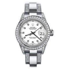 Orologio da donna Rolex S.S. White Datejust S/S Oyster Perpetual Diamond 69160