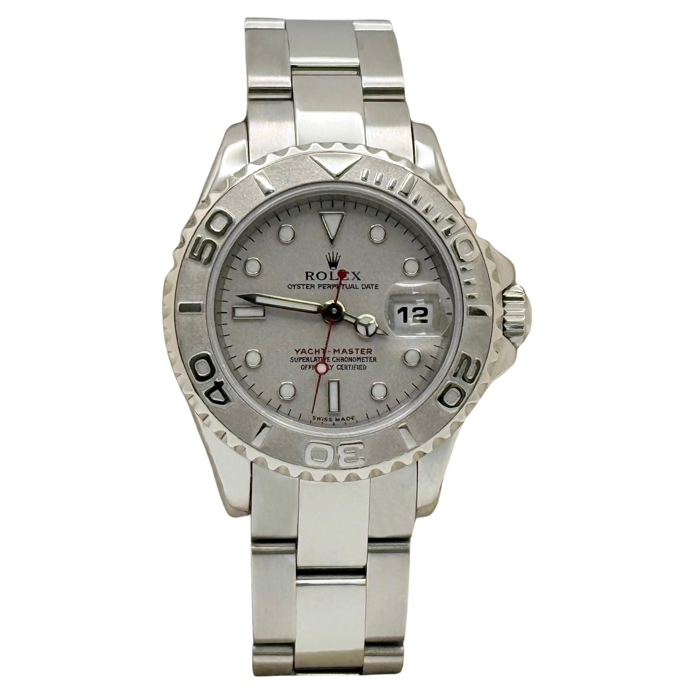 Rolex Yacht-Master da donna 169622 Platino in acciaio inossidabile con scatola di carta