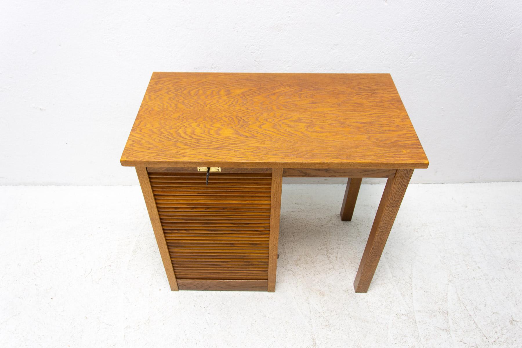 20th Century Ladies roller blind writing desk, 1930s, Bohemia For Sale