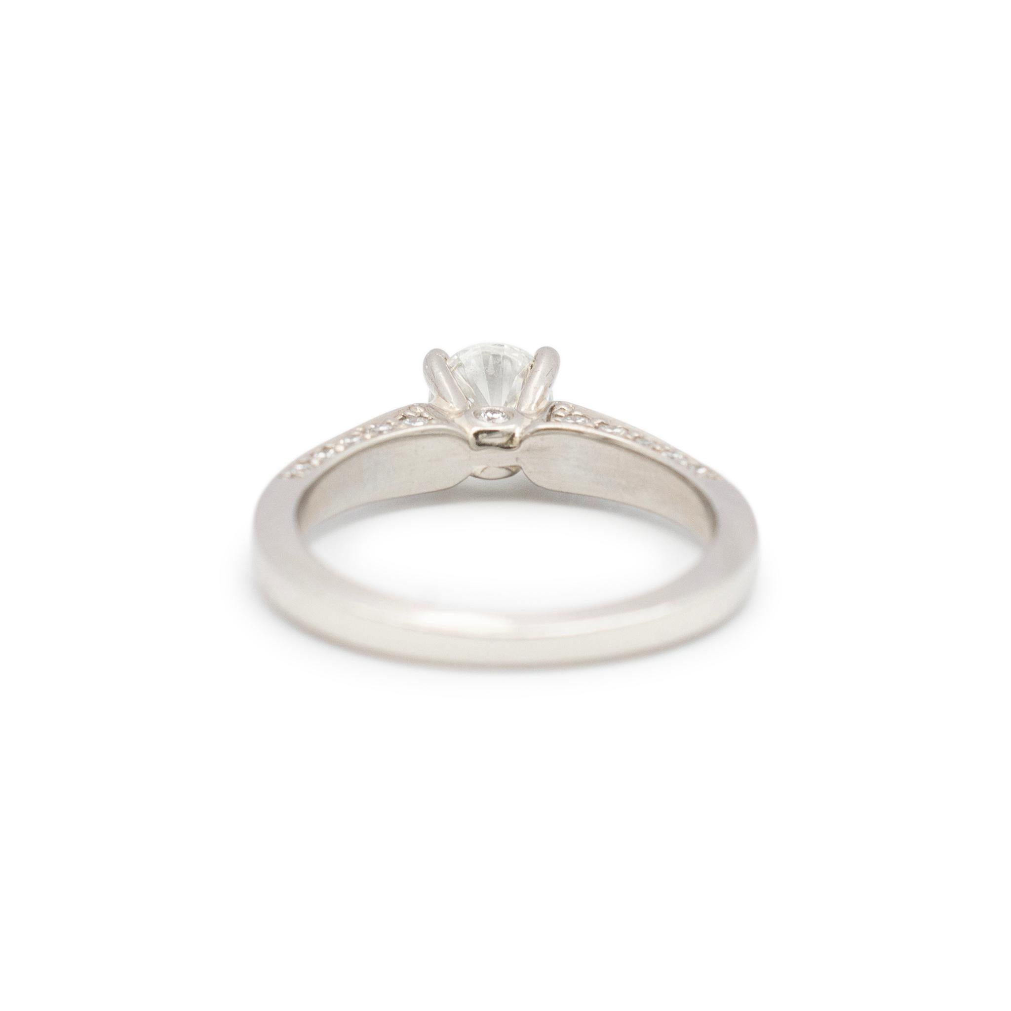Ladies Scott Kay Palladium Diamond Engagement Ring For Sale 1