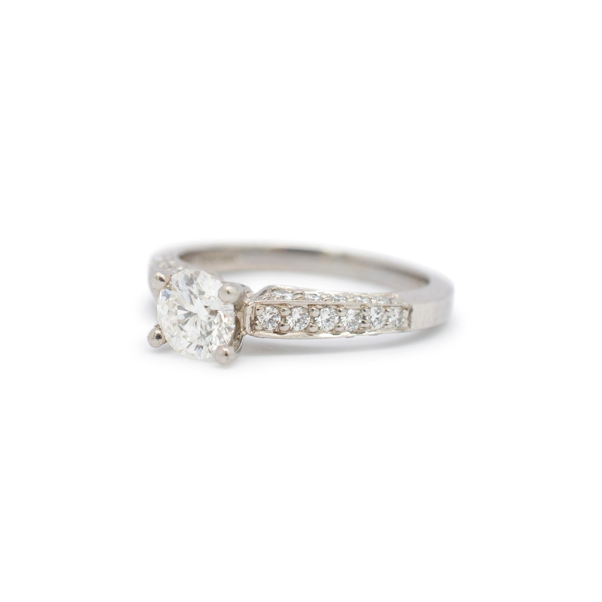 Ladies Scott Kay Palladium Diamond Engagement Ring For Sale 3