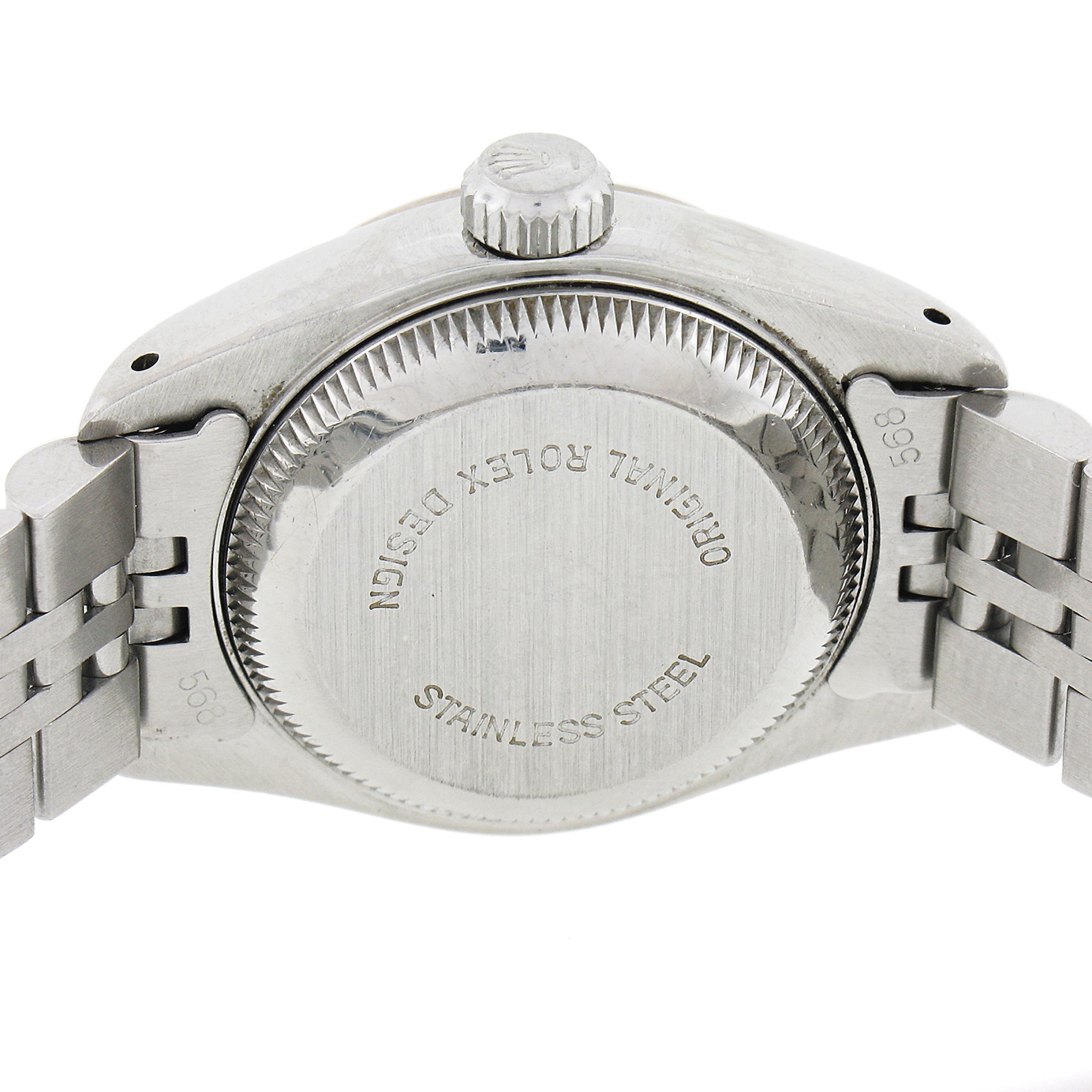 Women's Ladies Stainless Steel Rolex Datejust 26mm Jubilee Bracelet Watch Ref. 69174