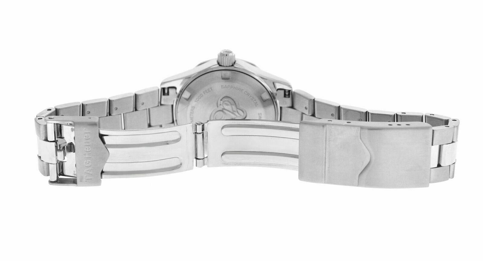 Ladies TAG Heuer Aquaracer WAF1412 Steel Date Quartz Watch For Sale 2