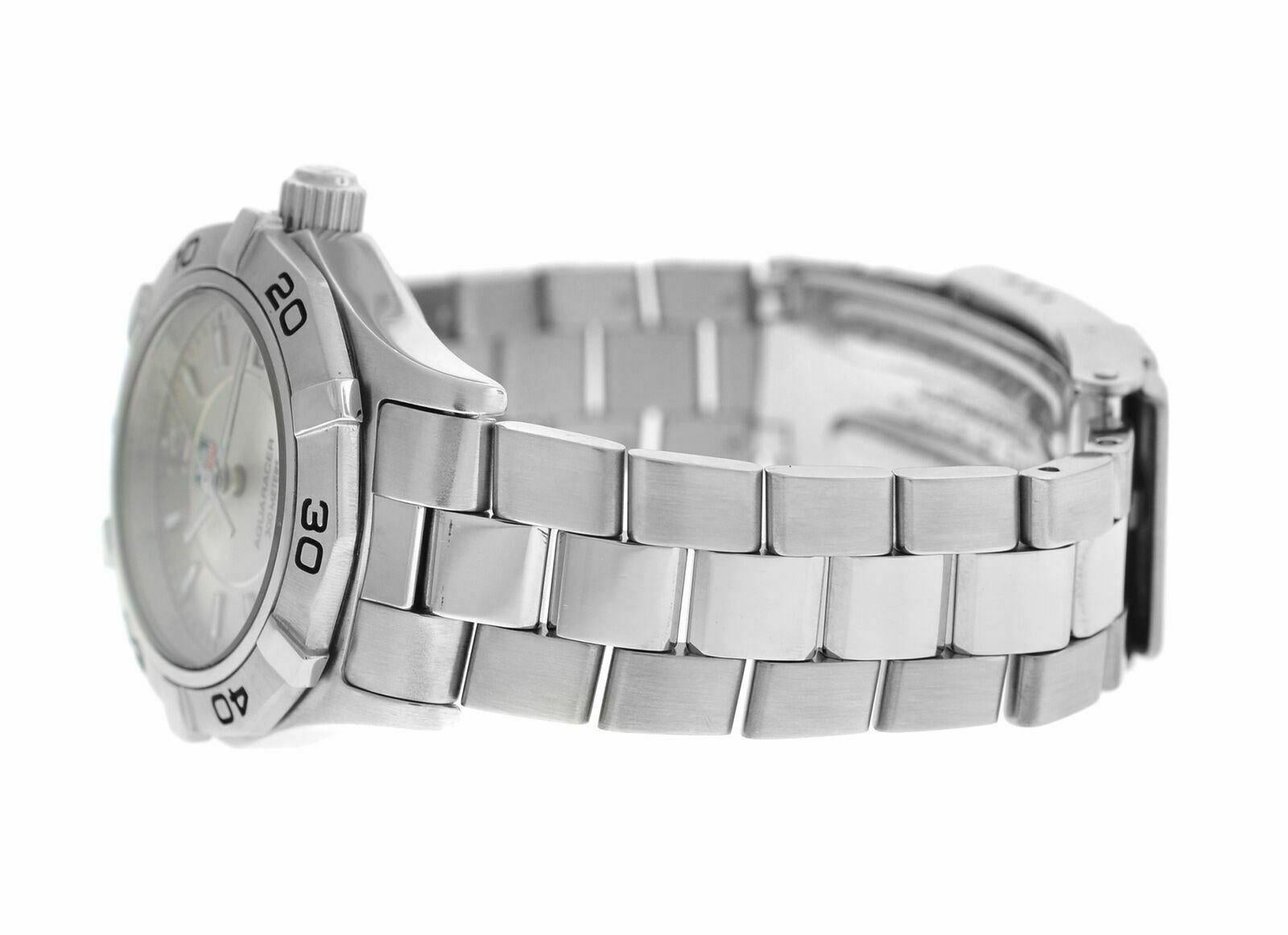 Ladies TAG Heuer Aquaracer WAF1412 Steel Date Quartz Watch For Sale 5
