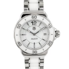 Ladies Tag Heuer Formula 1 37MM WAH1211 White Ceramic Steel Quartz Watch