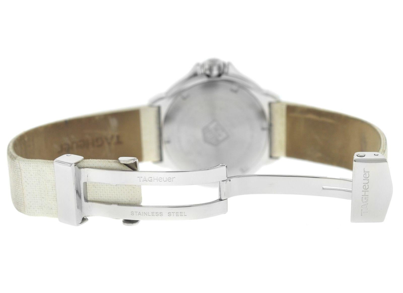 Women's Ladies TAG Heuer Formula Stainless Steel Diamond Quartz Watch For Sale