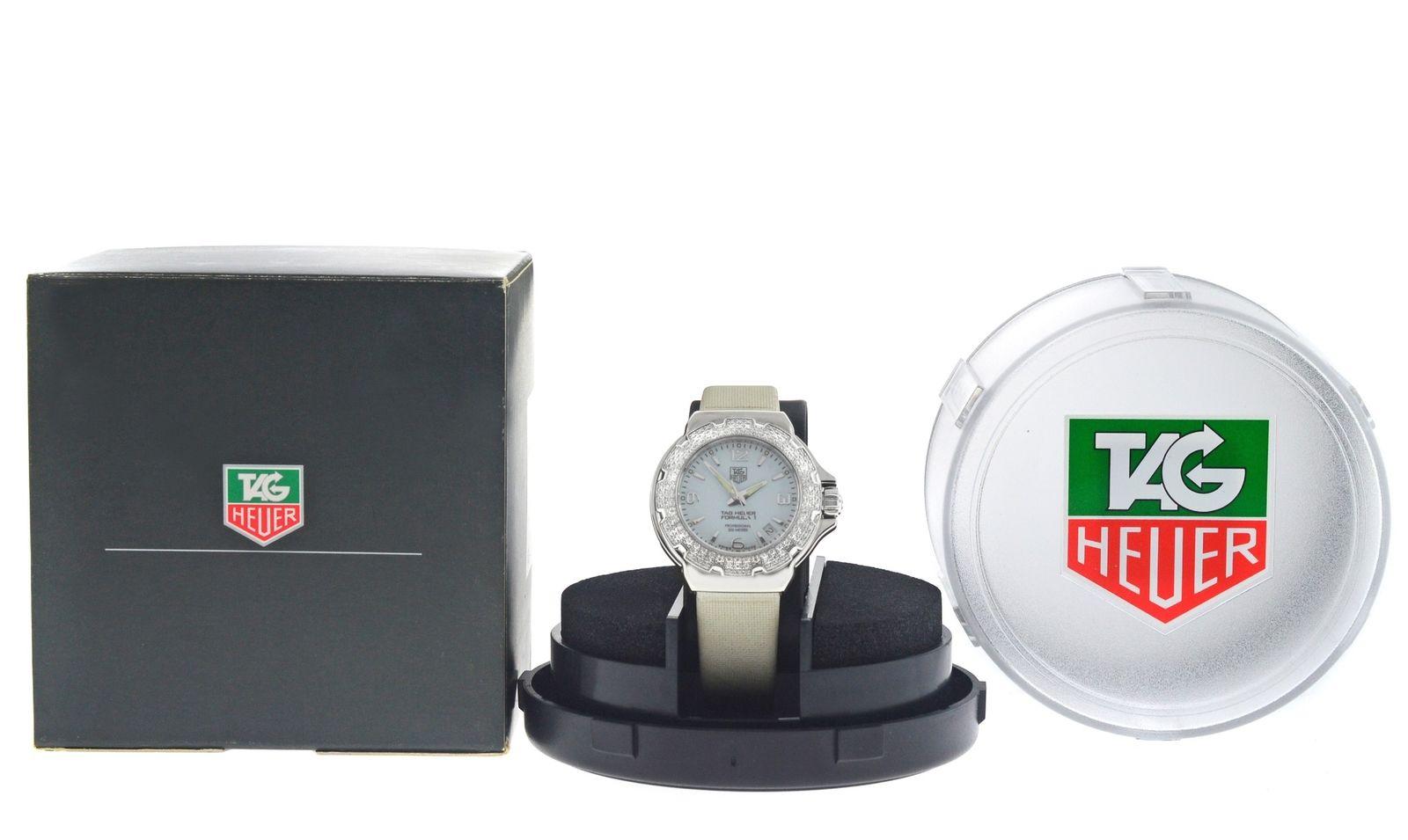 Ladies TAG Heuer Formula Stainless Steel Diamond Quartz Watch For Sale 4