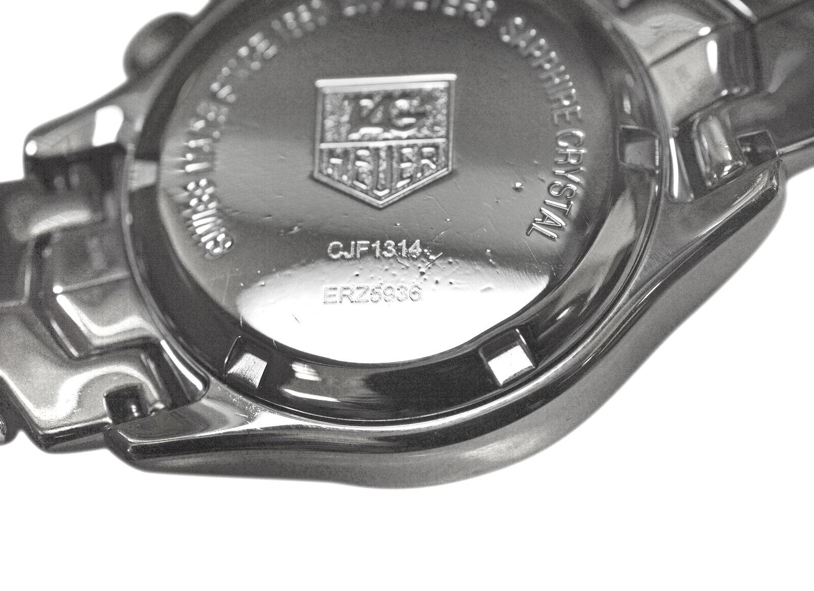 Ladies Tag Heuer Link CJF1314 Steel MOP Diamond Date 200M Quartz 33MM Watch For Sale 2
