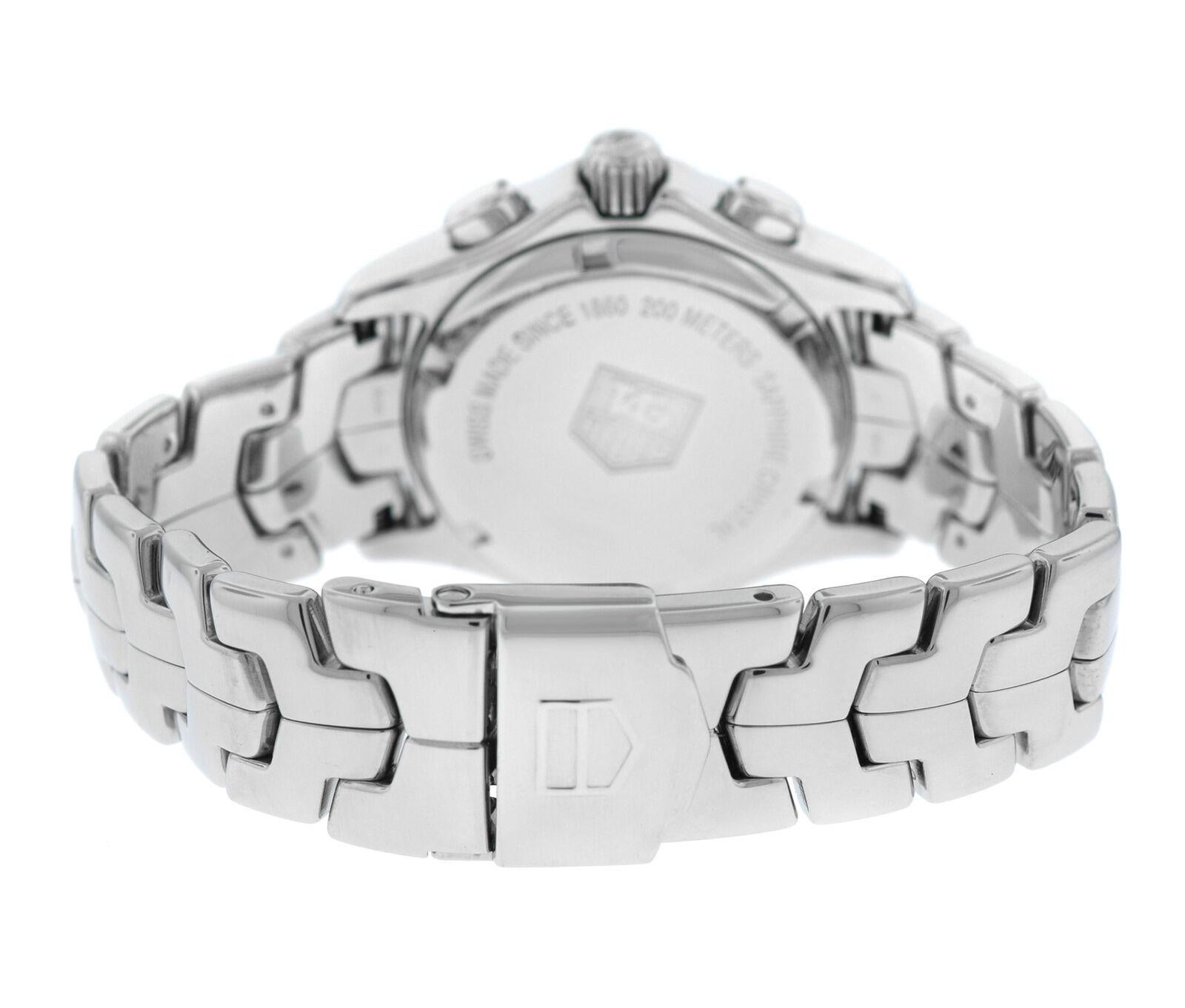 Ladies Tag Heuer Link CJF1314 Steel MOP Diamond Date 200M Quartz 33MM Watch For Sale 5