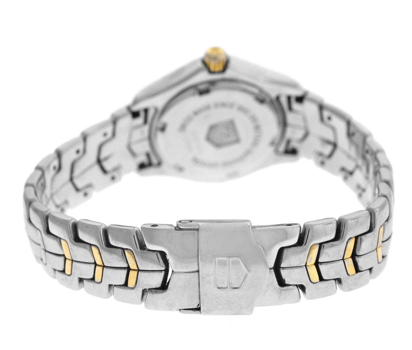 Ladies TAG Heuer Link WJF1353.BB0581 MOP Diamond Quartz Watch, No Bezel 6