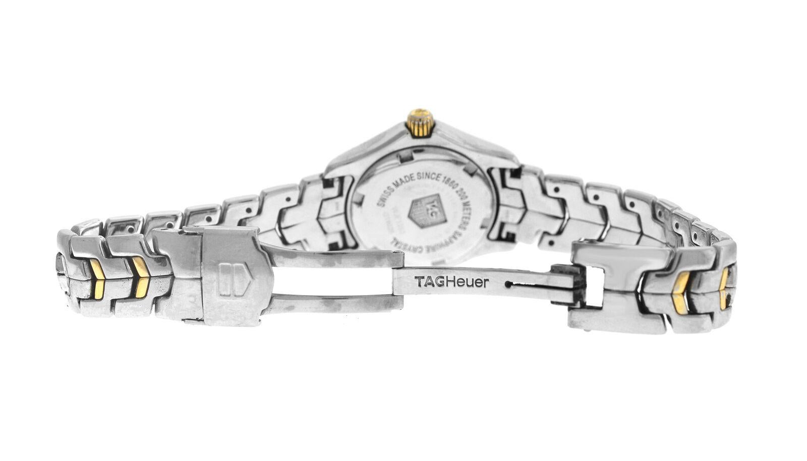 Ladies TAG Heuer Link WJF1353.BB0581 MOP Diamond Quartz Watch, No Bezel 3