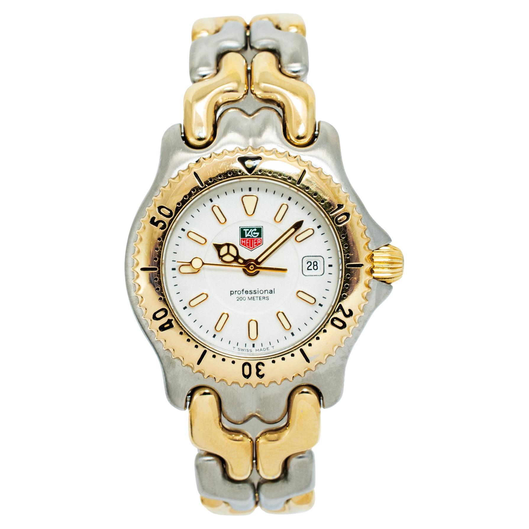 Ladies Tag Heuer Professional 2000 27MM WG1322 RO Two Tone Steel Quartz Watch