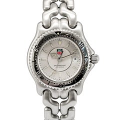 Ladies Tag Heuer S/El Professional 29MM wg131B White Dial Steel Quartz Watch