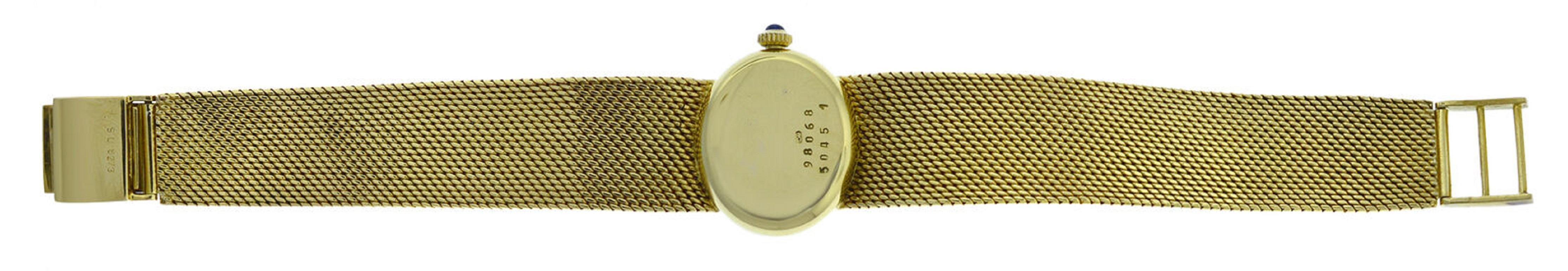 Ladies Tiffany & Co. & Chopard Rare Vintage 18 Karat Gold Mechanical Watch For Sale 2