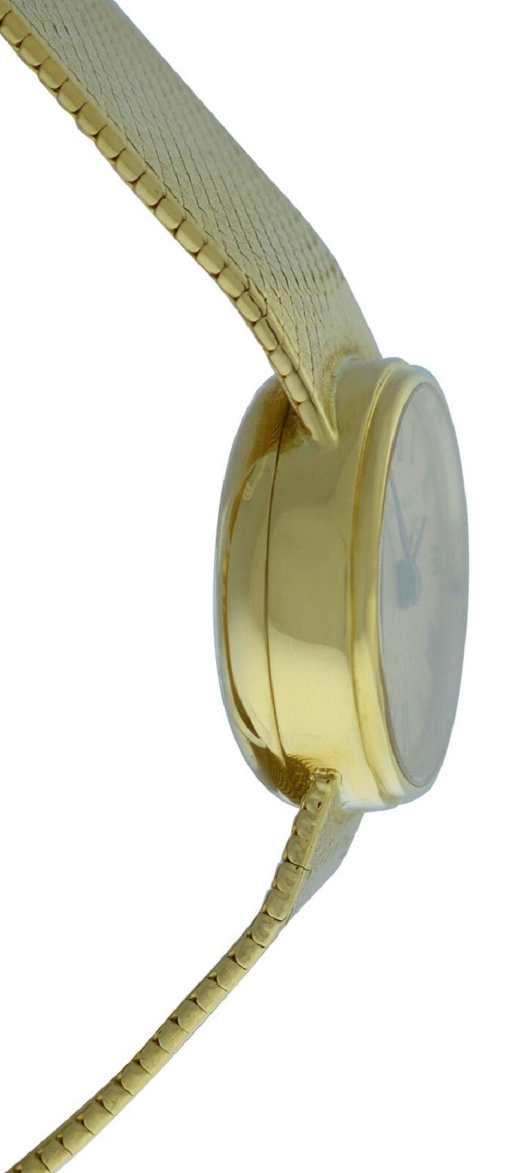 Ladies Tiffany & Co. & Chopard Rare Vintage 18 Karat Gold Mechanical Watch For Sale 4