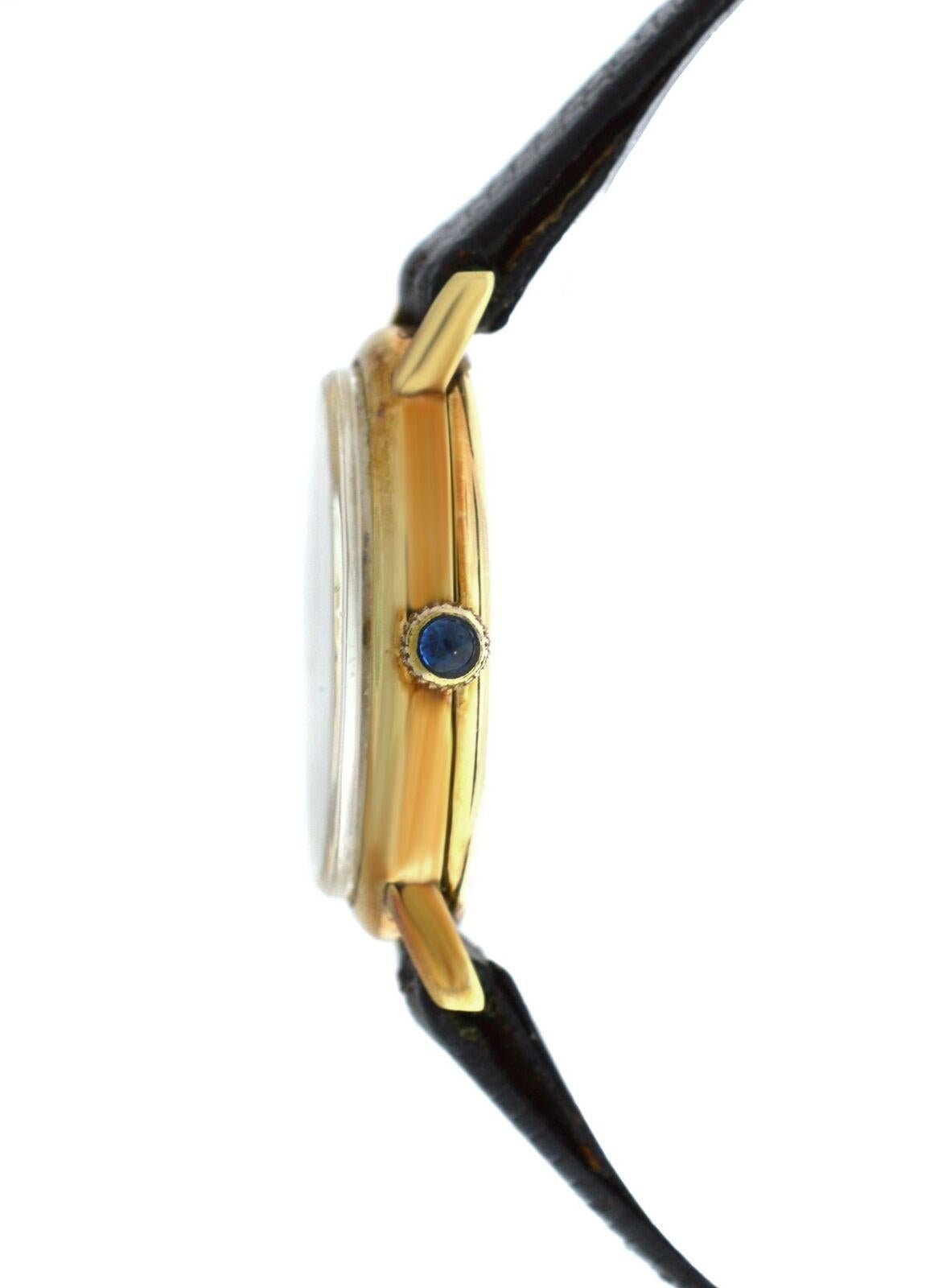 Brand	Tiffany & Co.
Model	Classic
Gender	Ladies
Condition	Pre - Owned
Movement	Swiss Mechanical
Case Material	14K Yellow Gold
Bracelet / Strap Material	Genuine Lizard
Clasp / Buckle Material	14K Yellow Gold
Clasp Type	Tang
Bracelet / Strap width	10