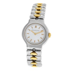 Ladies Tiffany & Co. Tesoro L0112 Steel Gold Quartz Watch