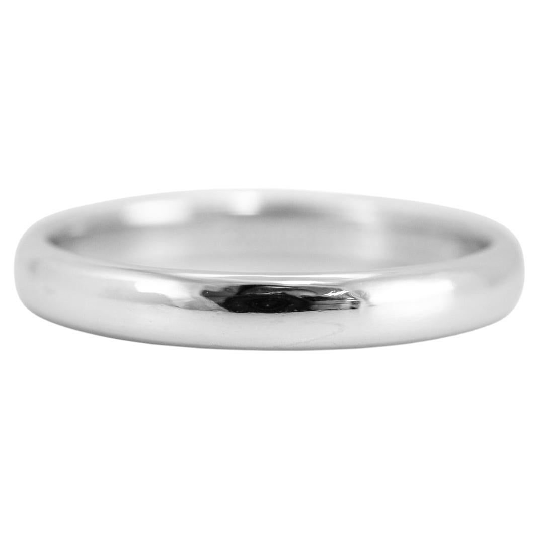 femmes Tiffany 
Co. Tiffany Forever 950 Platinum 3MM Wedding Band Ring