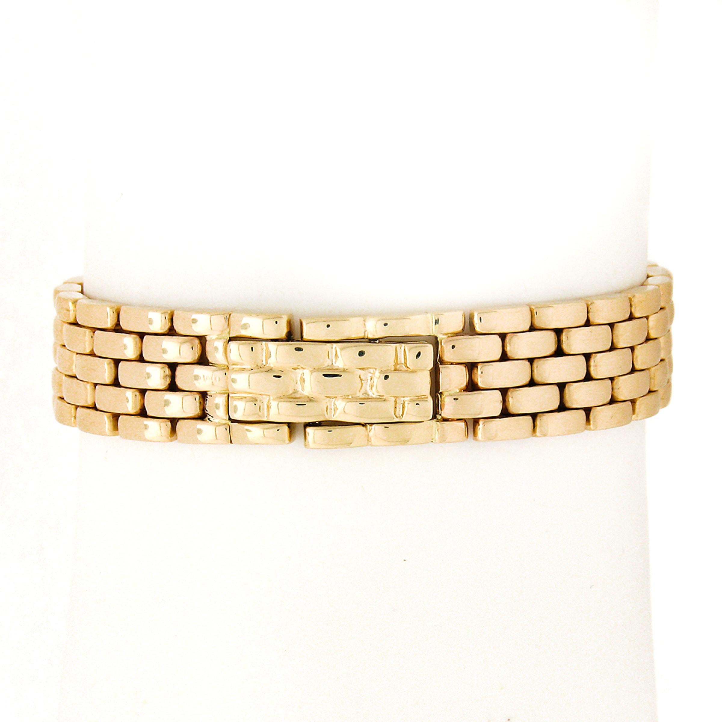 Damen Tourneau 14k Gold 1,17 Karat Diamant Perlmutt Zifferblatt Quarz Luxusuhr (Rundschliff)