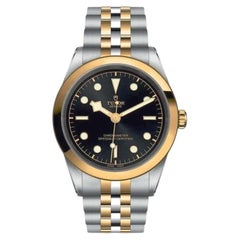 Ladies Tudor Black Bay 32mm Automatic Two Tone 18K Yellow Gold / Stainless Steel