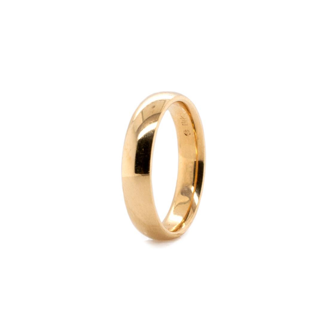 Ladies Unique Solid 14K Yellow Gold Wedding Band 1