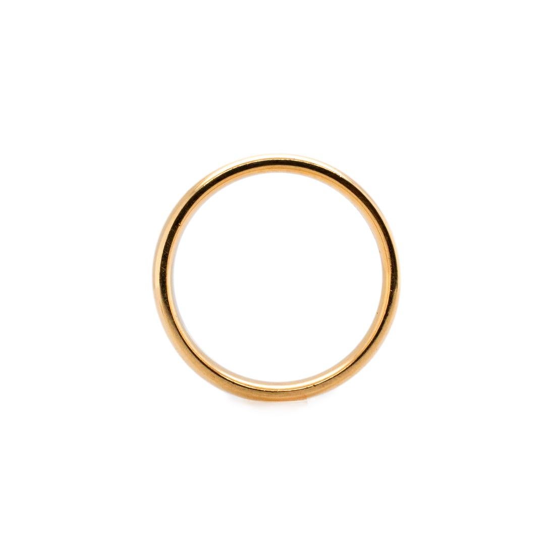 Ladies Unique Solid 14K Yellow Gold Wedding Band 2