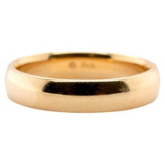 Ladies Unique Solid 14K Yellow Gold Wedding Band