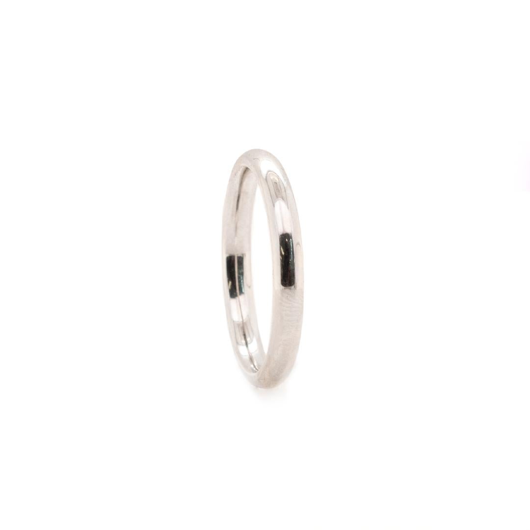Damen Ehering aus massivem 950er Platin 1