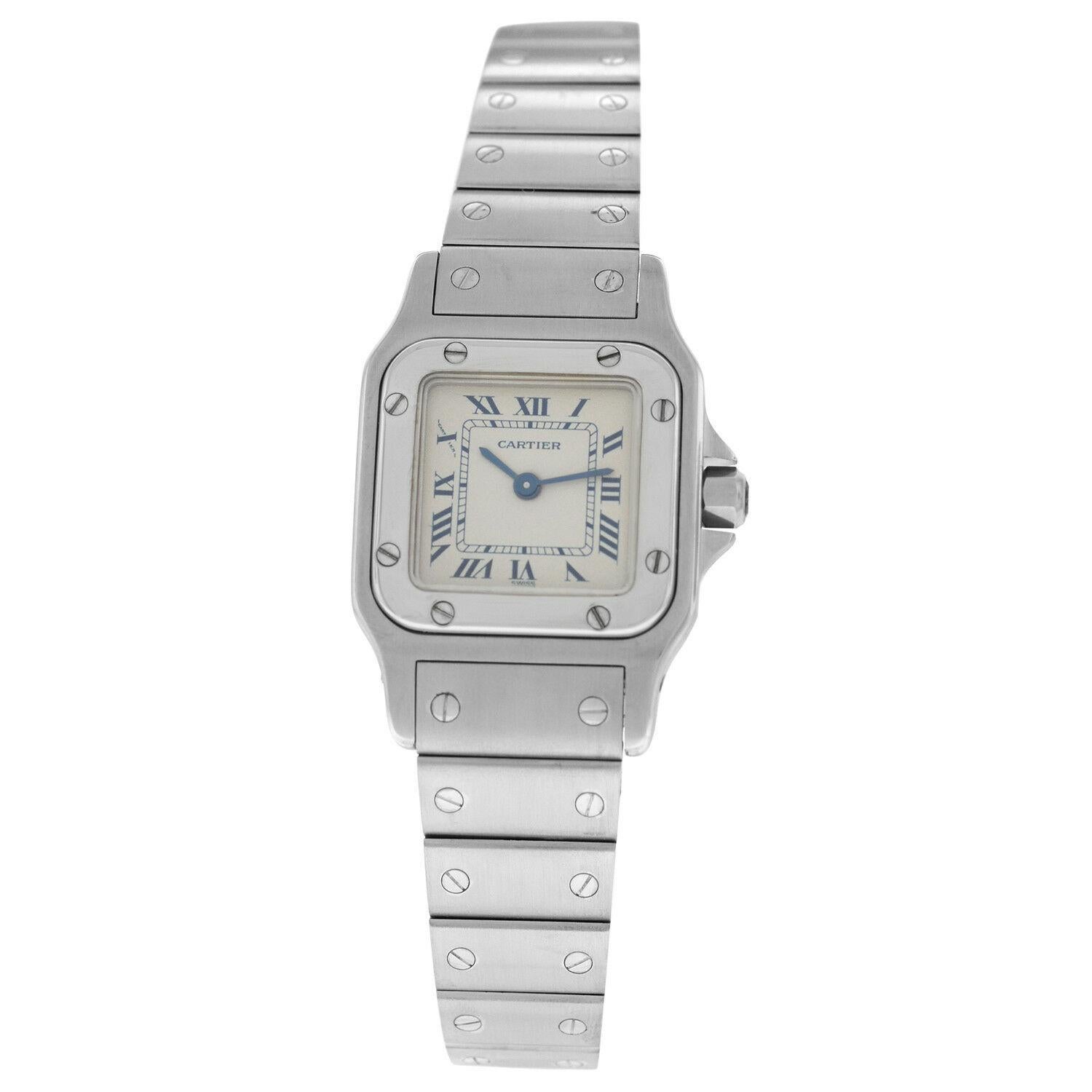 Ladies Unisex Cartier Santos Galbee 