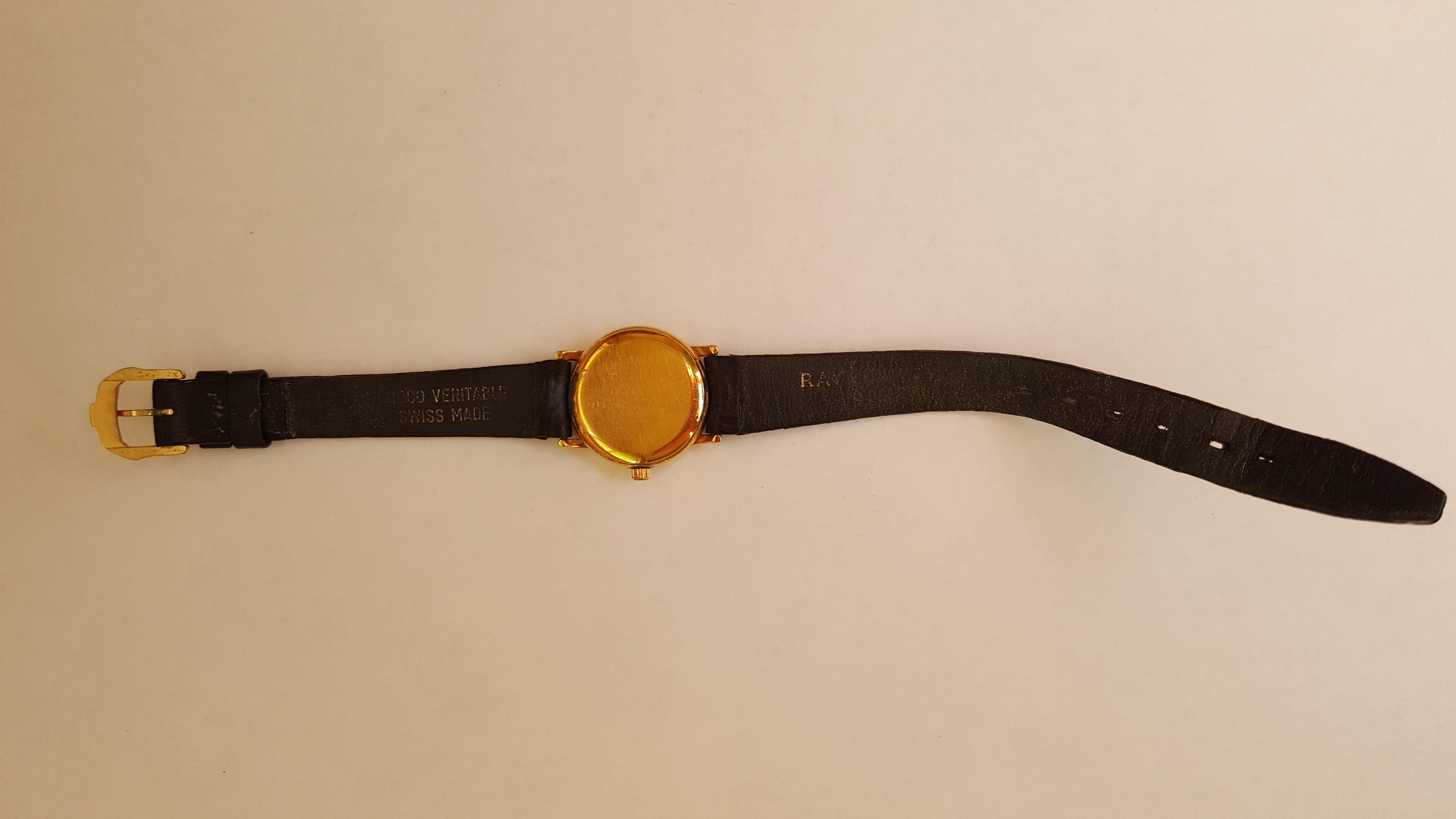 raymond weil 18k gold electroplated ladies watch