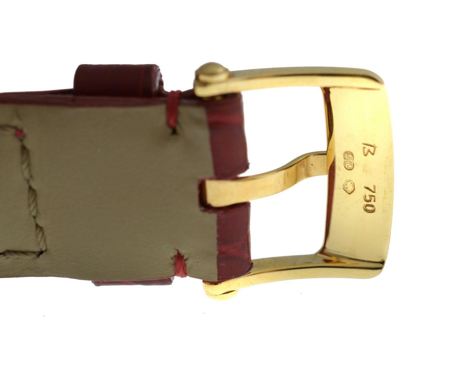 Ladies Van Cleef & Arpels Ref. 9065 Solid 18 Karat Yellow Gold Mechanical Watch For Sale 2