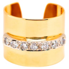 Ladies Vintage 14K Yellow Gold Diamond Ring