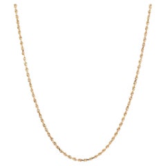 Ladies 14k Yellow Gold Magnetic Rope Necklace