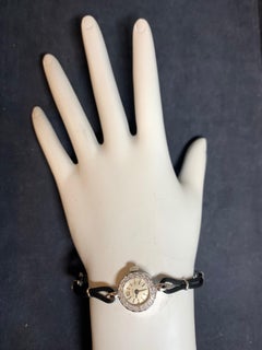 Ladies Vintage Bulova White Gold .25 Carat Natural Diamond Manual Cocktail Watch