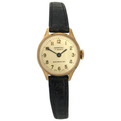 Damen Vintage vergoldete Ingersoll Mechanische Uhr