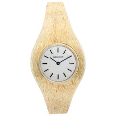 Ladies Vintage Jaeger-LeCoultre 14 Karat Yellow Gold Ladies Retro Style Watch