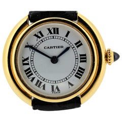 Vintage Cartier Paris Vendome Small Watch manual wind. Choice of Black or Roman