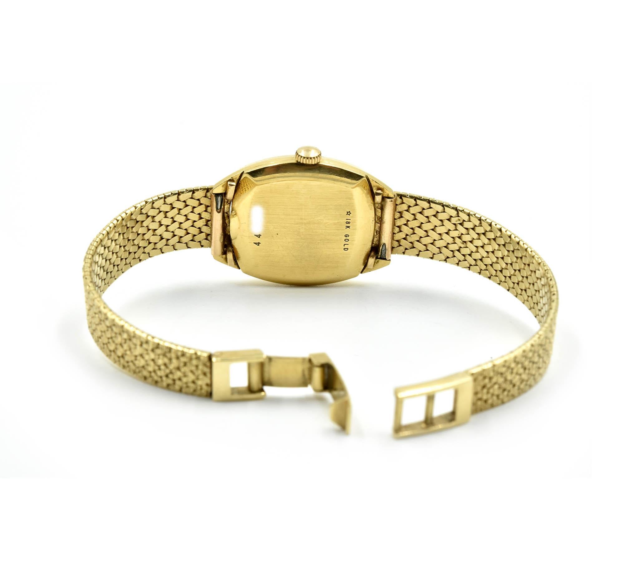 geneve 18k gold watch