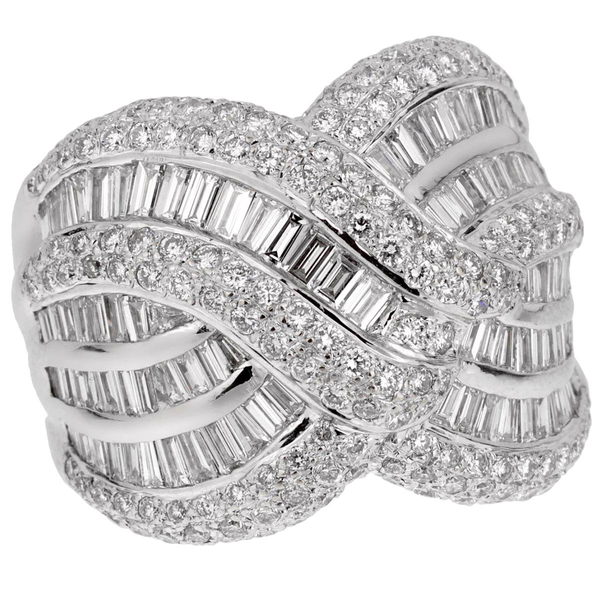WoCoo Lady Diamond Ring Originality Drill Ring White Drill Women Jewelry Silver,7 