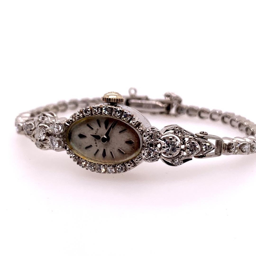 antique ladies hamilton diamond watches