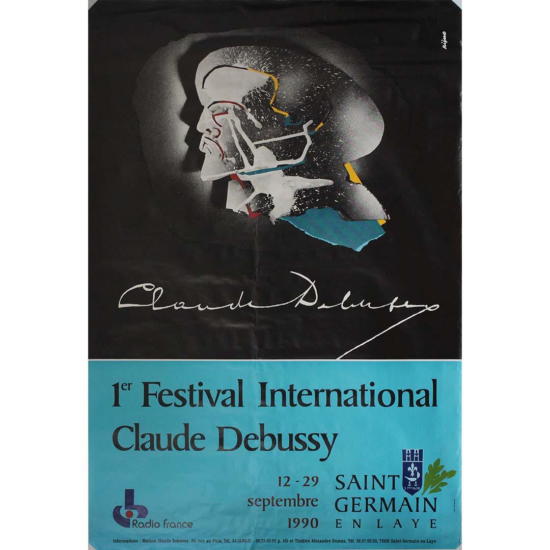 Ladislas Kijno Print - 1990 Original poster by Kijno for the Festival International Claude Debussy