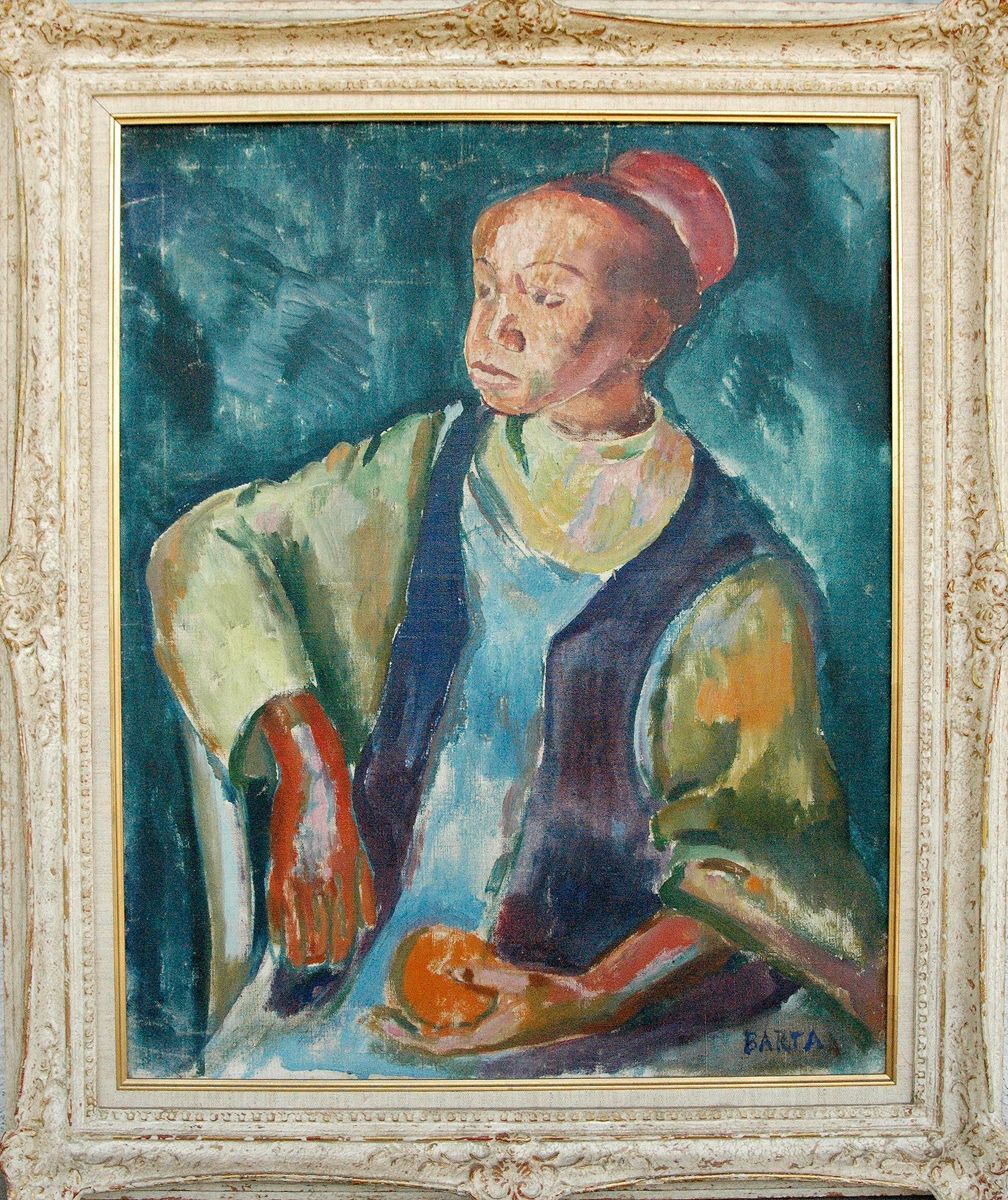 Ladislas Laszlo Barta (Ungarischer Künstler 1902 - 1961); Junges Marokkanisches Ölgemälde auf Leinwand im Angebot 1